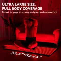 LPKP red light therapy mat dual-wavelength setup highlights 660nm and 850nm.