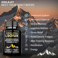 LSOIUX blend of Ashwagandha and Ginseng with Shilajit