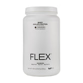 LTH Flex Whey Chocolate bottle label highlighting NSF certification and post-workout use.
