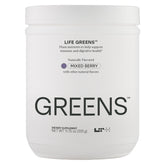 LTH Life Greens mixed berry powder in a jar for daily nutrition