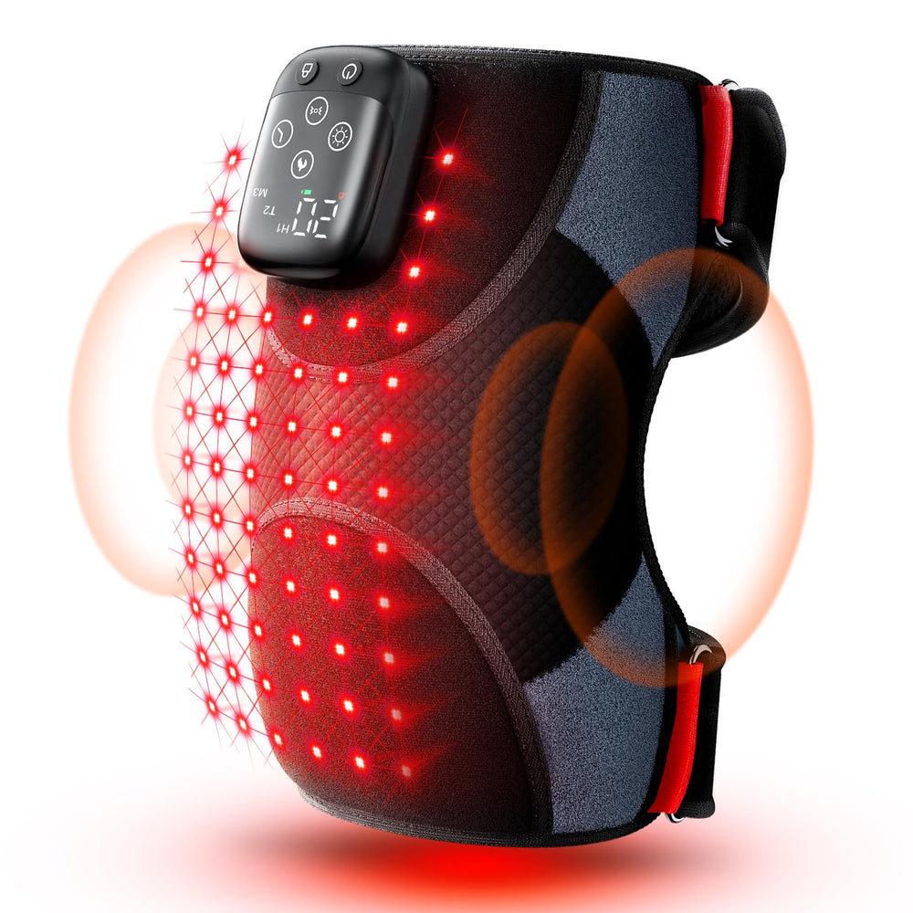 LTW knee massager front view with heat and red light for targeted knee relief at home