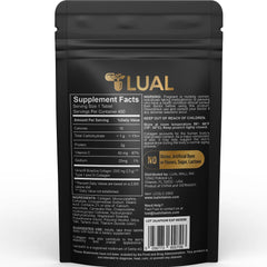 LUAL Collagen Plus Vitamin C tablets arranged for daily routine use