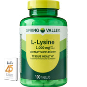 LUAL L-Lisina 1000 mg, botella de tabletas para uso diario