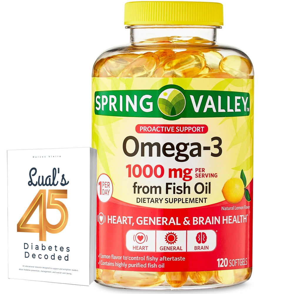 LUAL Omega-3 softgel bottle with 1000 mg capsules for daily wellness