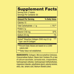 LUAL Spring Valley collagen bottle with label notes high mg and vitamin C