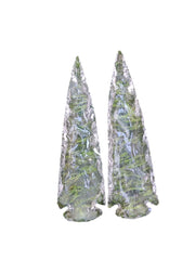 Luck Agate arrowhead display piece demonstrates heritage craftsmanship and versatile decor use.