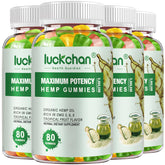 LUCKCHAN Hemp Gummies Sleep Bottle for relaxing evenings.