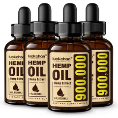 LUCKCHAN hemp oil bottle ready for daily calm and balance.