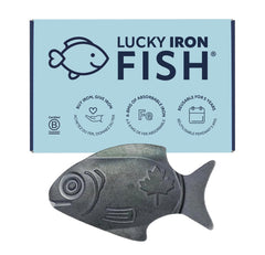 Lucky Iron Fish bottle pour image showing easy daily iron fortification for drinks and meals