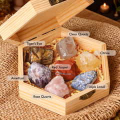 Ludesenimue Clear Quartz raw crystal amplifies intentions during practice
