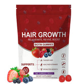 LUIMOLL Lumin Hair Growth Gummies bottle front showing convenient daily nourishment in mixed berry.