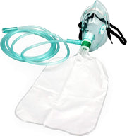Luisddi non-rebreather mask front view, size L, for comfortable oxygen delivery.