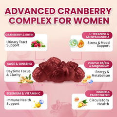 Lukaree Cranberry Gummies packaging box emphasizes two-pack convenience