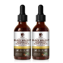 Lukaree Wormwood Black Walnut Clove tincture bottle for daily gut support