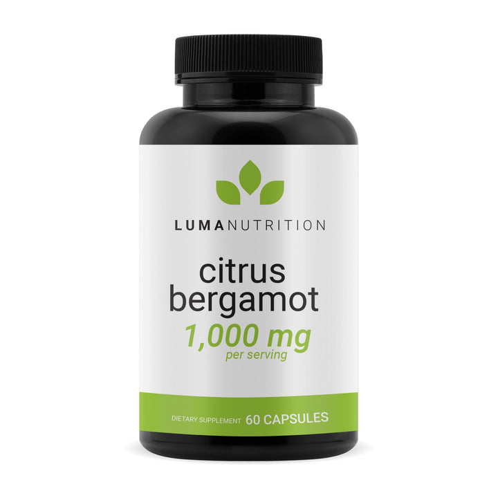 Luma Nutrition Citrus Bergamot 1000mg bottle front for daily wellness support.