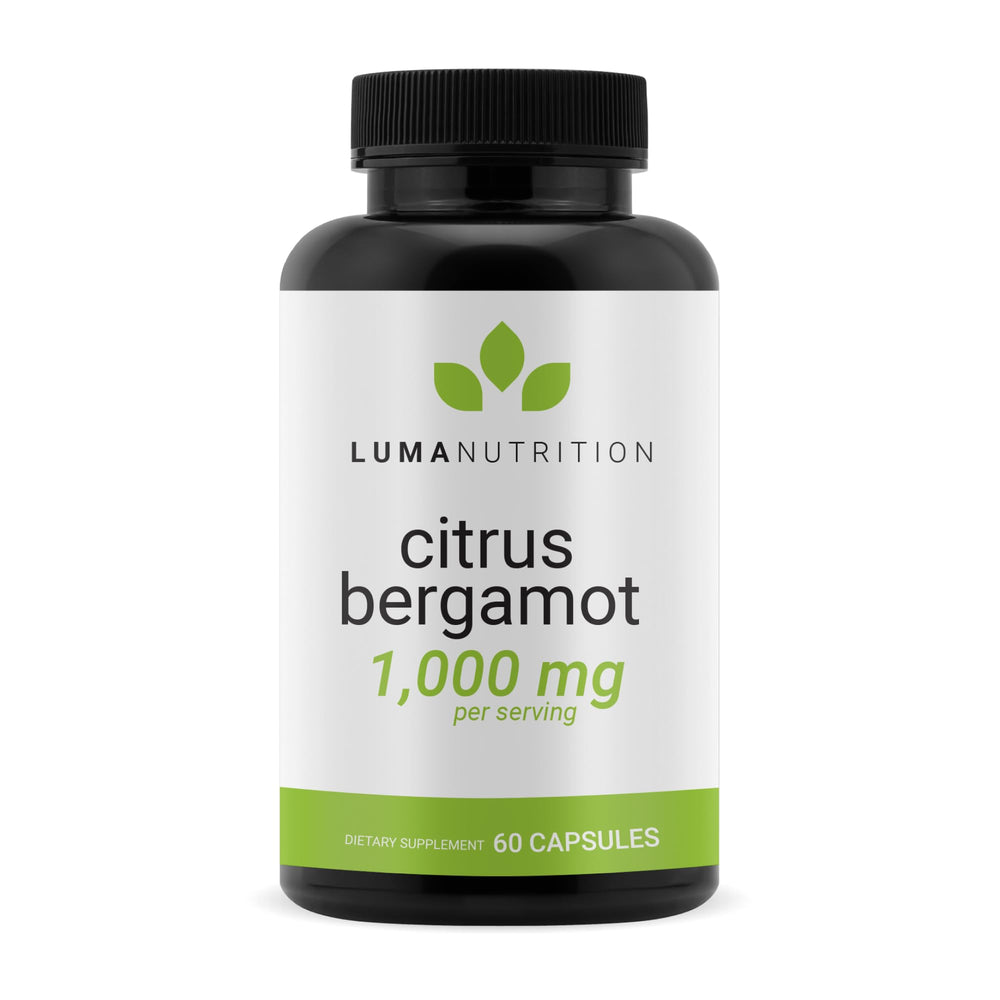 Luma Nutrition Citrus Bergamot 1000mg bottle front for daily wellness support.
