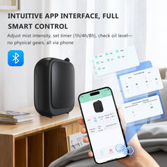 LumeCove 200mL tank enabling extended fragrance sessions with oil-based liquids
