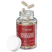 Lumen Naturals Gluco Goddess Cinnamon capsules for daily wellness routine.