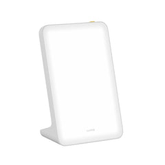 Lumie Mini Lamp delivers 10,000 lux at 4.7 inches for an energizing morning routine
