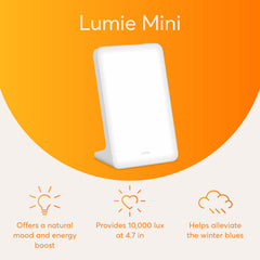 Lumie Mini Lamp demonstrates daylight-simulating light for daily rhythm support