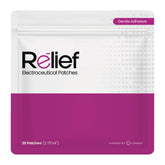 LUMINAS Relief Patch applied to the neck for daily comfort and targeted support.