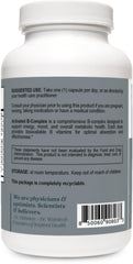 LUMINSPIRED Health vitamin B complex label highlighting bioactive ingredients and purity standards.