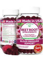 Lunakai Beet Root Gummies bottle front for convenient daily antioxidant-friendly snacking.