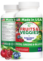 Lunakai bottle front hero shows a USA-made daily nutrition capsule.