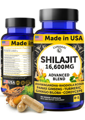 Lunakai bottle pour shilajit capsules for everyday wellness and purity