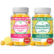 Lunakai Collagen D3 Gummies bottle highlighting pineapple flavor for daily wellness.