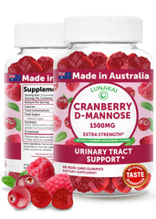 Lunakai Cranberry Gummies bottle for daily urinary wellness support.