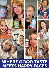 Lunakai creatine gummies ingredients panel highlighting vegan, gluten-free formula.