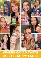 Lunakai D3 gummies on a kitchen counter highlighting gluten-free wellness.