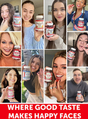 Lunakai Shilajit Gummies cherry and mango flavor looks tasty and inviting.