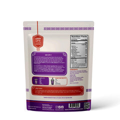 Lunar Lifts Nutrition taro-ube powder scoop for easy serving and mixing.