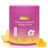Lunivox Her Juicy Probiotics Gummies bottle supports daily feminine wellness with pineapple flavor.