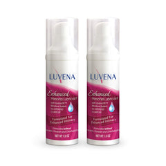 Luvena Lubricant bottle front view highlights a premium water-based formula for intimate use.
