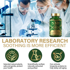 LuxHealth NADH bottle label highlights purity and vegan, non-GMO formulation.