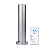 LuxHydvat smart anti-tip diffuser front view for spill-free nightstand use.
