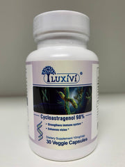 LUXIVI Cylcoastragenol anti-acid delivery protects capsule content.