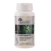 LUXIVI Cylcoastragenol capsules bottle highlighting enhanced absorption.