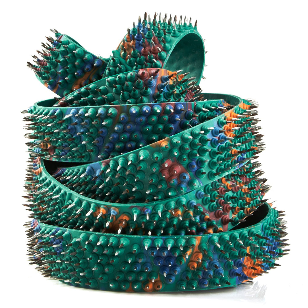 Lyapko Health Magic Ribbon Belt in full-length application for targeted relief and relaxation.