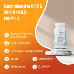 Lyvv capsules hydrolyzed collagen label, premium collagen source for healthy hair and skin.