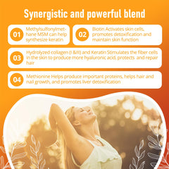 Lyvv capsules hydrolyzed keratin, supports stronger, shinier hair.