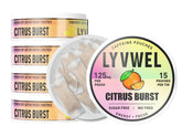 LyvWel 125mg caffeine pouch in Citrus Burst for portable clean energy.