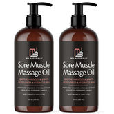 M3 Naturals Arnica Sore Muscle Oil bottle for full-body massage.