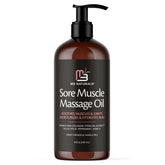 M3 Naturals Arnica Sore Muscle Massage Oil bottle delivers fast absorption for tired muscles