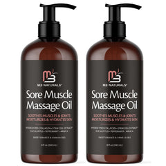 M3 Naturals Arnica Sore Muscle Oil bottle for full-body massage.