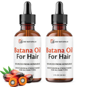 M3 Naturals Batana Oil bottle front highlighting pure Honduran formula for hair nourishment.