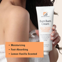 M3 Naturals Bum Bum Cream texture appears silky and non-greasy.